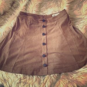 Jolt suede skirt
